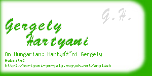 gergely hartyani business card